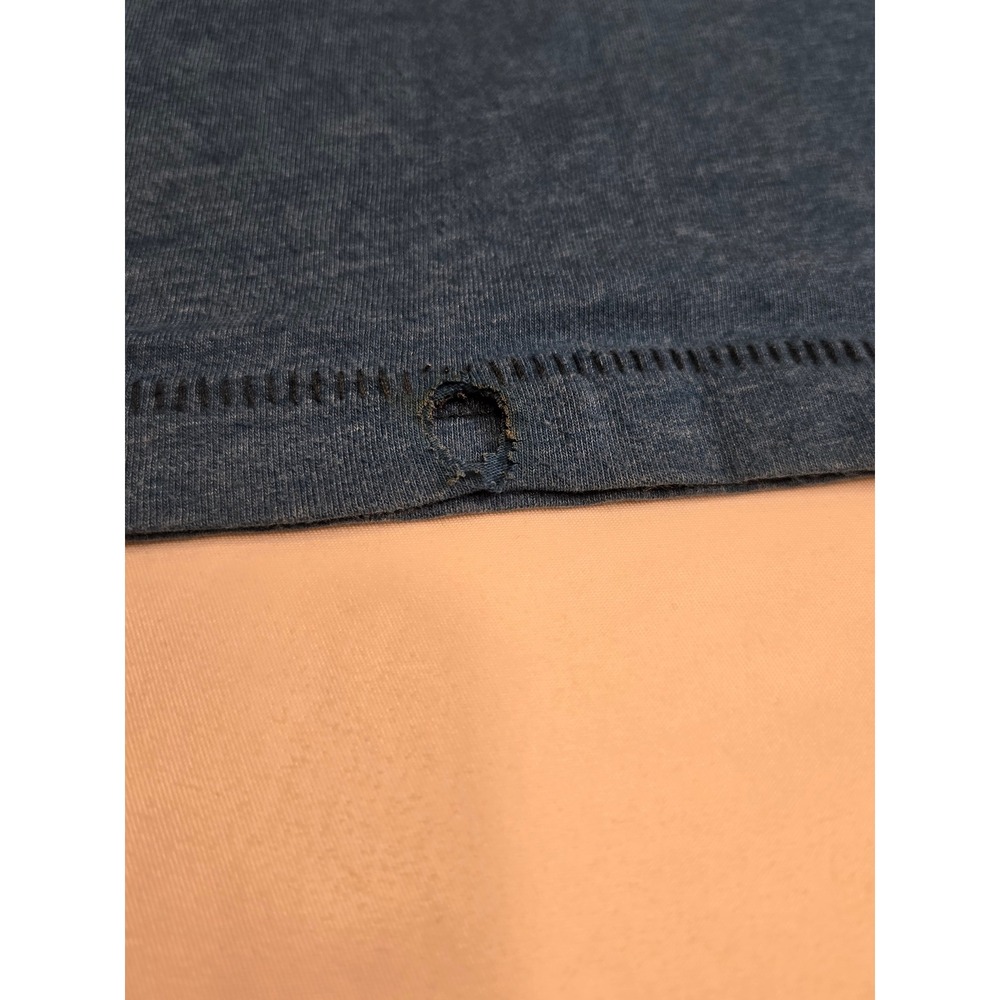 Aeropostale Graphic Tee Mens Medium Blue Fair Distressed 87 Logo T-Shirt - Picture 2 of 5